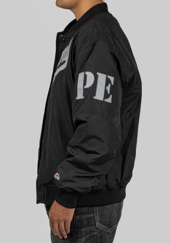 NH X Public Enemy X Majestic Baseball Jacket - Black - LOADED