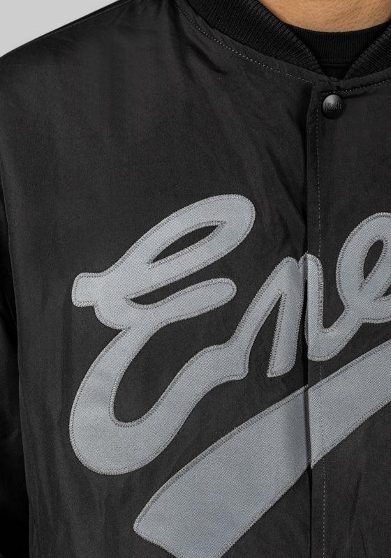 NH X Public Enemy X Majestic Baseball Jacket - Black