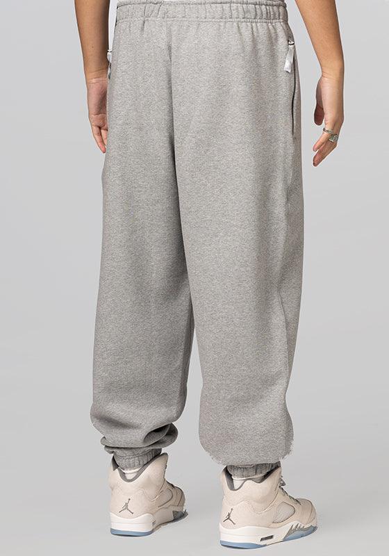 NikeLAB Fleece Cuffed Pant - Dark Grey Heather/White - LOADED