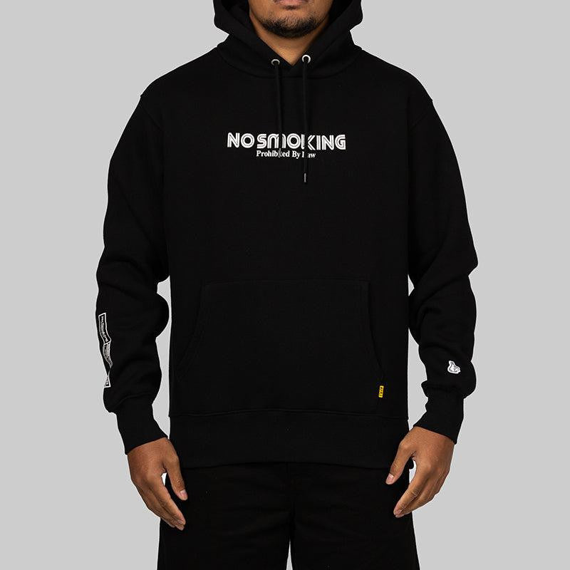 NO SMOKING Hoodie - Black - LOADED