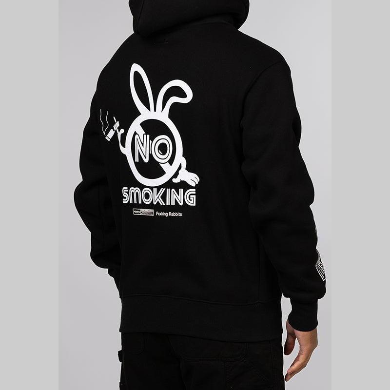 NO SMOKING Hoodie - Black - LOADED