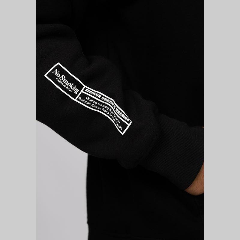 NO SMOKING Hoodie - Black - LOADED