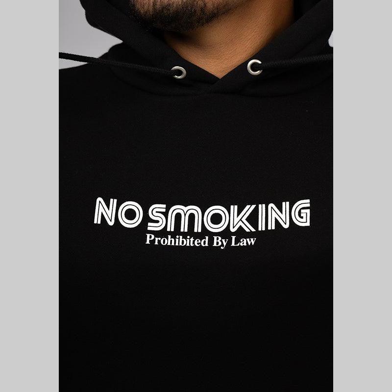 NO SMOKING Hoodie - Black - LOADED