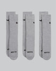 NOCTA Crew Sock (3 Pack) - Grey - LOADED