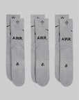 NOCTA Crew Sock (3 Pack) - Grey - LOADED