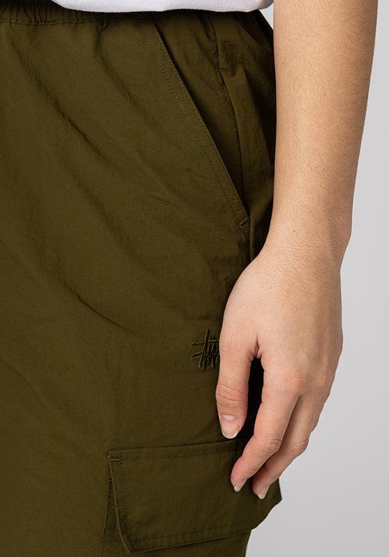 Nylon Cargo Midi Skirt - Flight Green - LOADED