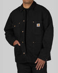 OG Chore Coat - Black/Black Aged Canvas - LOADED