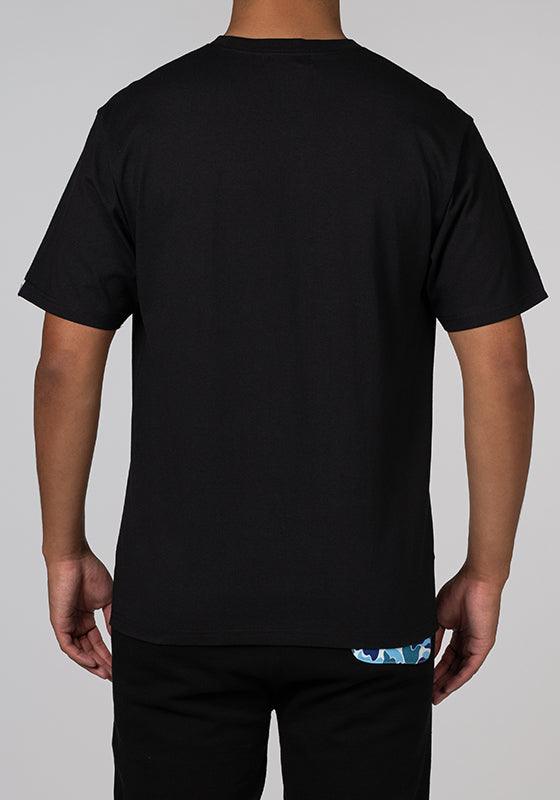 Overprinted College T-Shirt - Black - LOADED