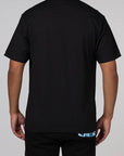 Overprinted College T-Shirt - Black - LOADED