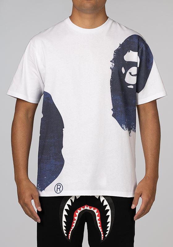 Overprinted Multi Ape Head T-Shirt - White - LOADED