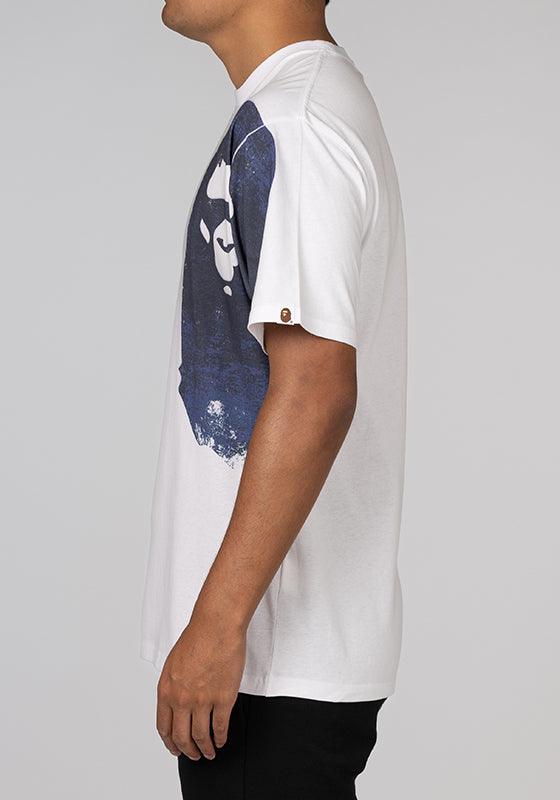 Overprinted Multi Ape Head T-Shirt - White - LOADED