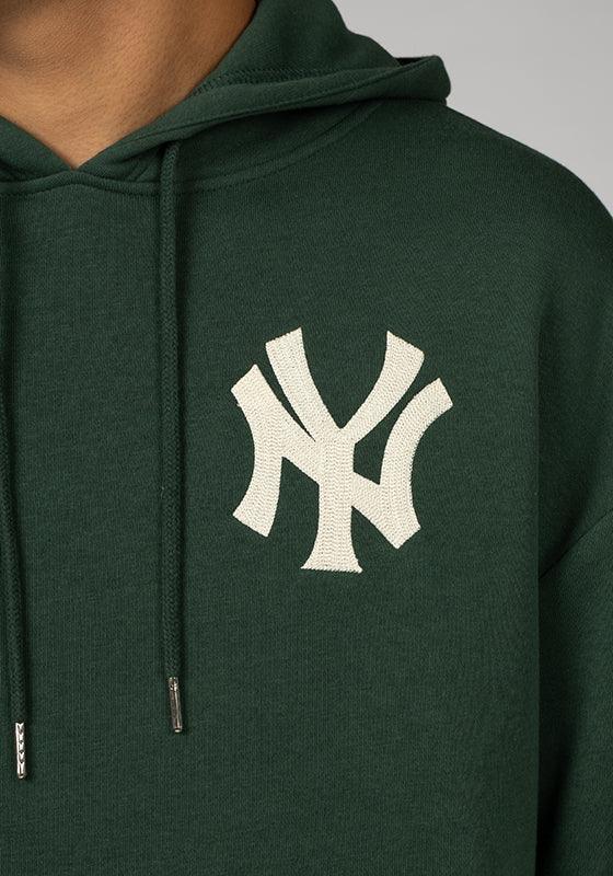 Oversized New York Yankees Hoodie - Dark Green - LOADED