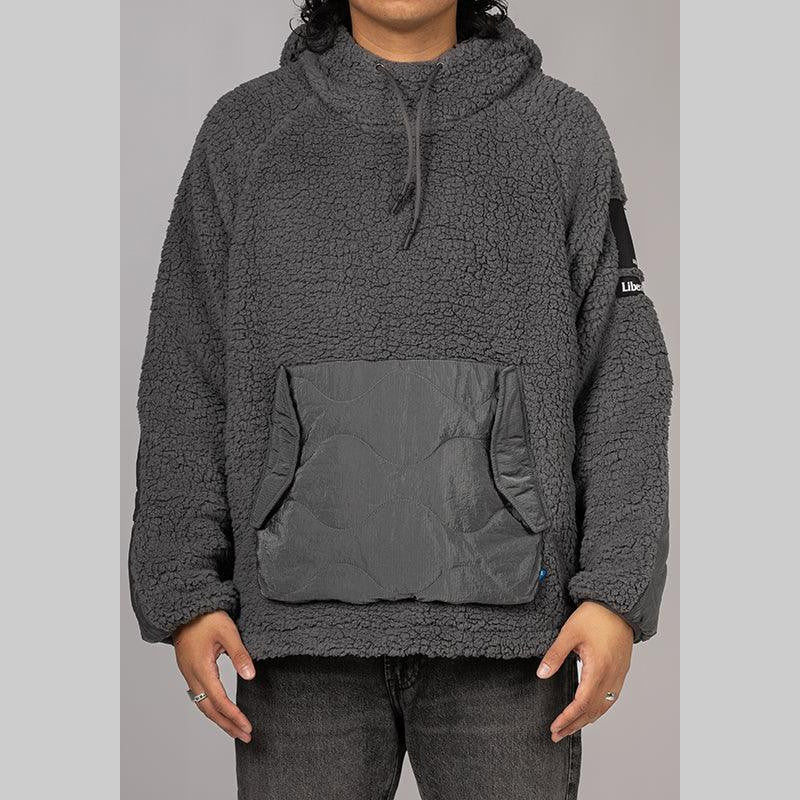 Pile Fleece Hoodie - Grey - LOADED