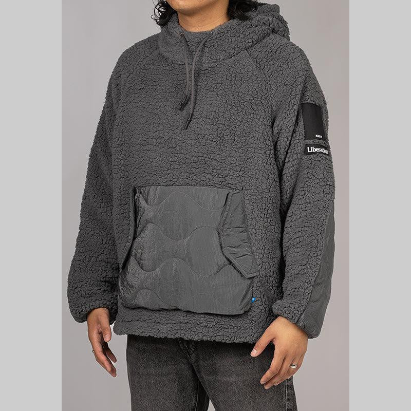 Pile Fleece Hoodie - Grey - LOADED