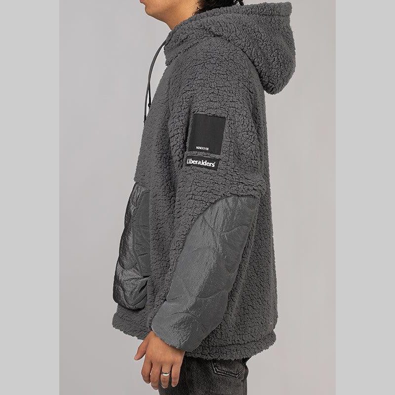 Pile Fleece Hoodie - Grey - LOADED