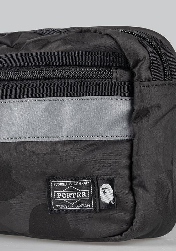 Porter Solid Camo Waist Bag - Black - LOADED