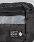 Porter Solid Camo Waist Bag - Black - LOADED