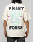 Print Works T-Shirt - Cream - LOADED