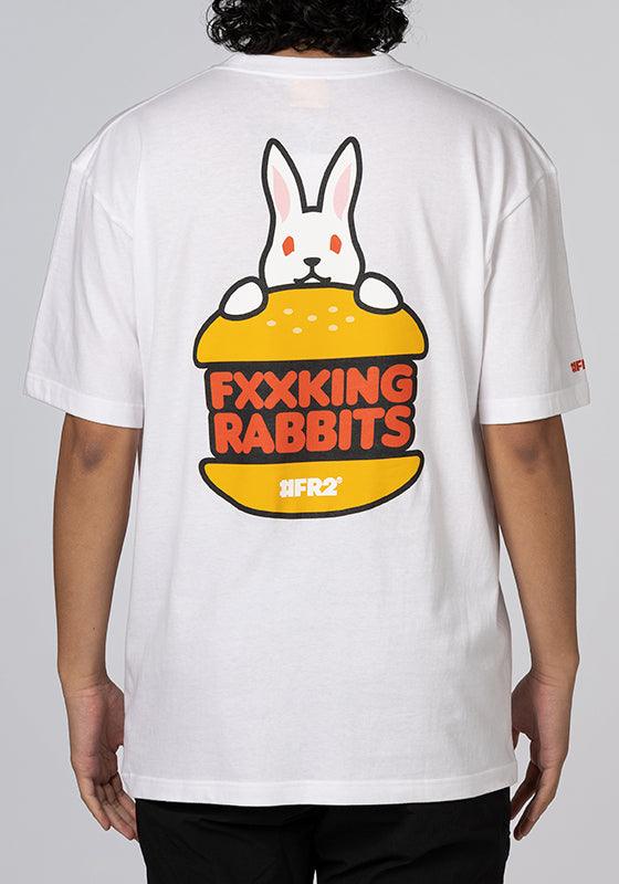 Rabbit Burger T-Shirt - White - LOADED