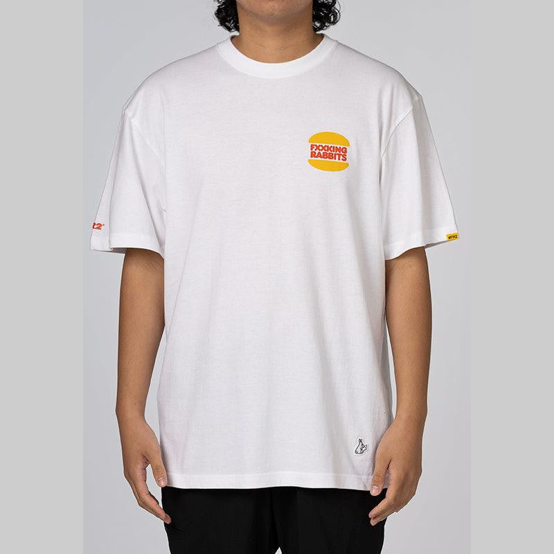 Rabbit Burger T-Shirt - White - LOADED