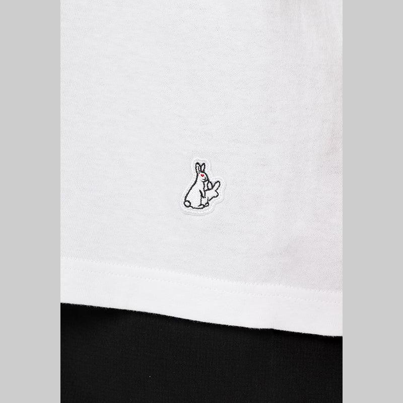 Rabbit Burger T-Shirt - White - LOADED