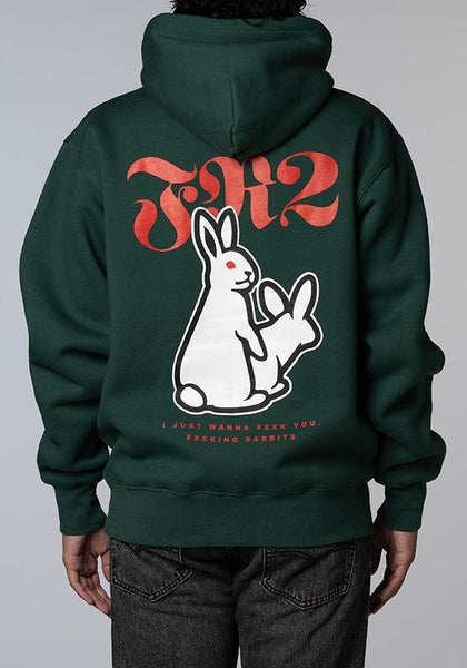 Rabbits アイコン パーカー - グリーン – LOADED