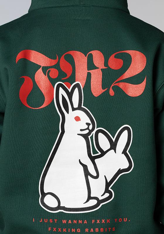 Rabbits Icon Hoodie - Green - LOADED