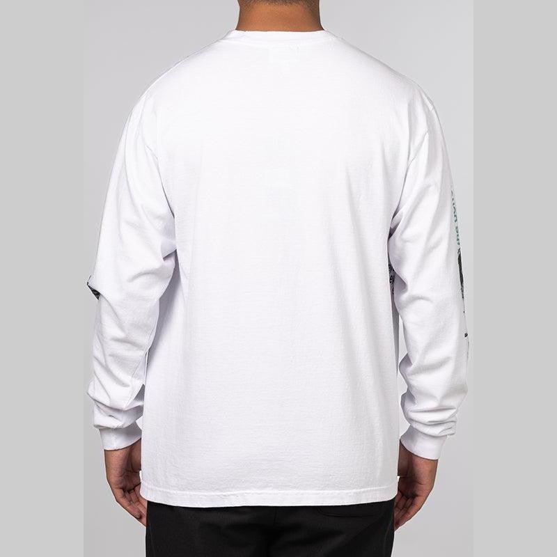 Random Hand Printed Long Sleeve - White - LOADED