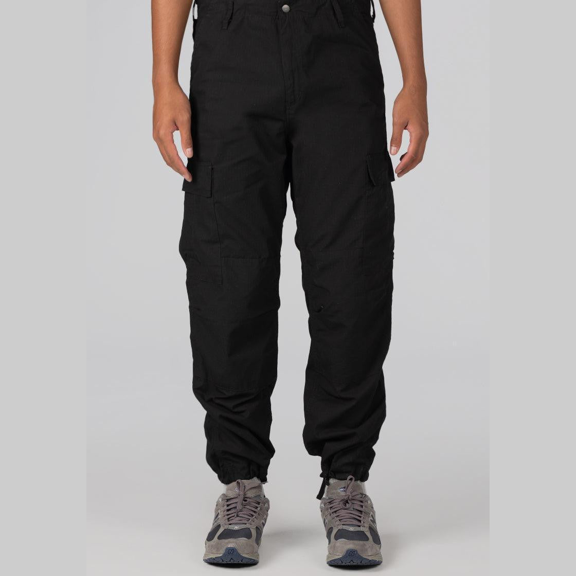 Regular Cargo Pant - Black Rinsed - LOADED