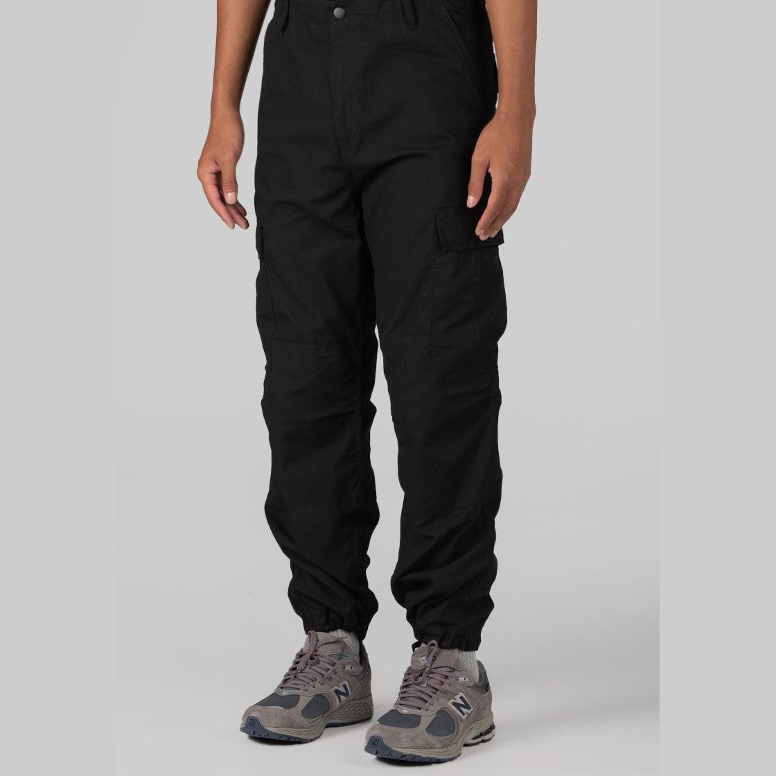 Regular Cargo Pant - Black Rinsed - LOADED