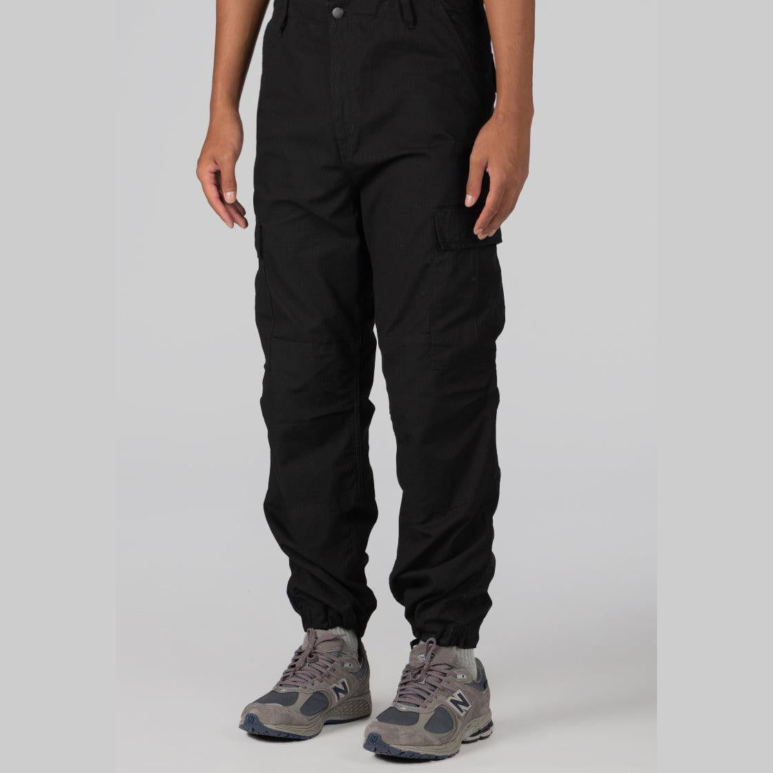 Regular Cargo Pant - Black Rinsed - LOADED