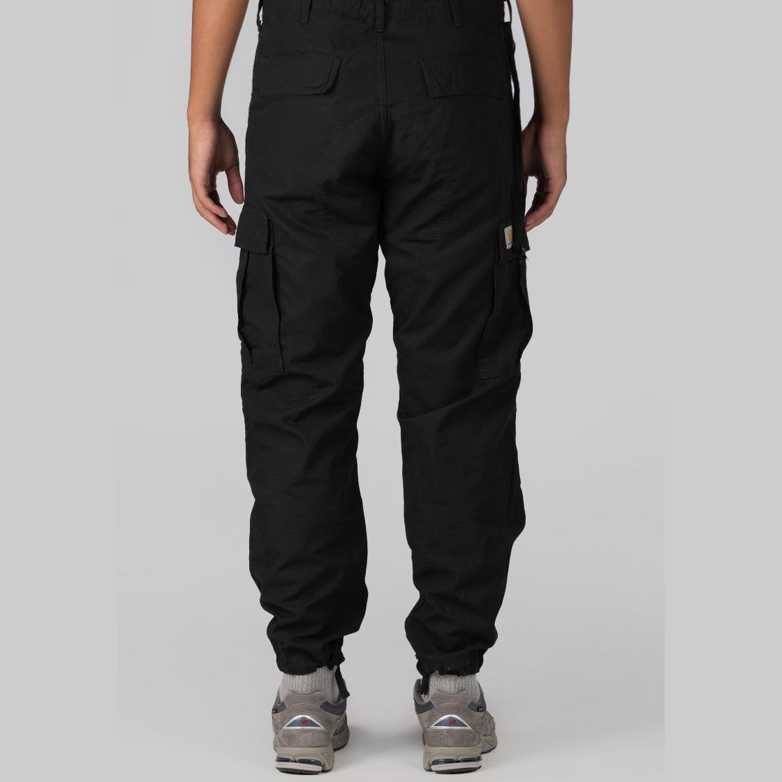 Regular Cargo Pant - Black Rinsed - LOADED