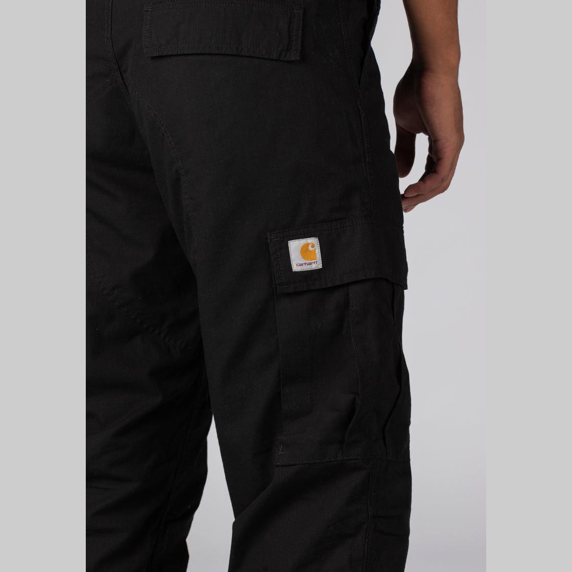 Regular Cargo Pant - Black Rinsed - LOADED