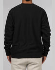 Reverse Weave Small C Crew - Black - LOADED