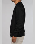 Reverse Weave Small C Crew - Black - LOADED