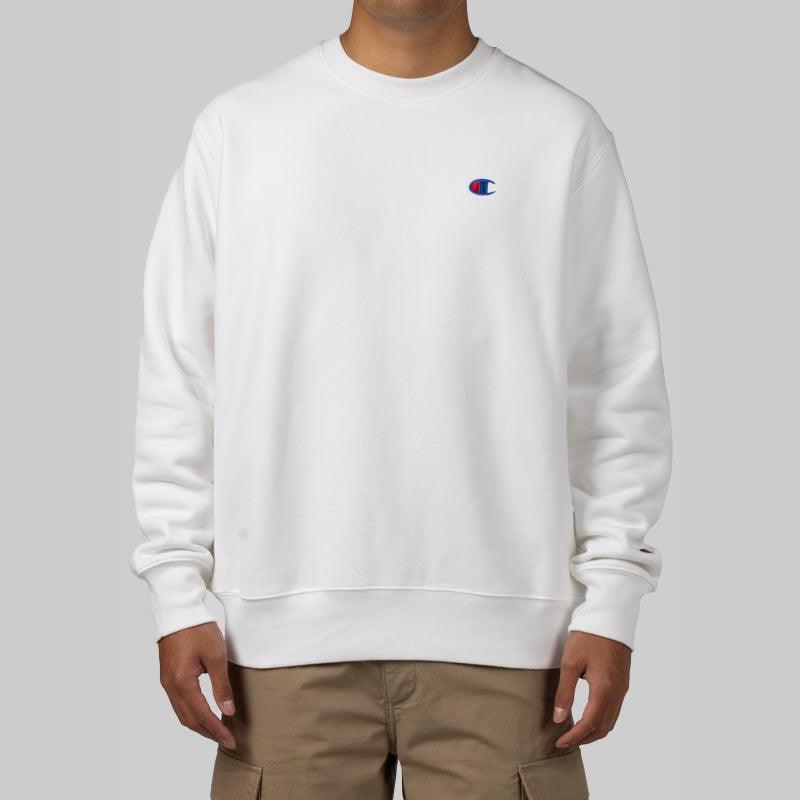 Reverse Weave Small C Crew - White - LOADED