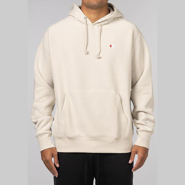 Reverse Weave Small C Hoodie Stone Throw – LOADED