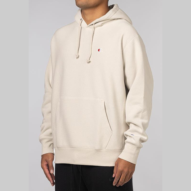 Reverse Weave Small C Hoodie - Stone Throw - LOADED