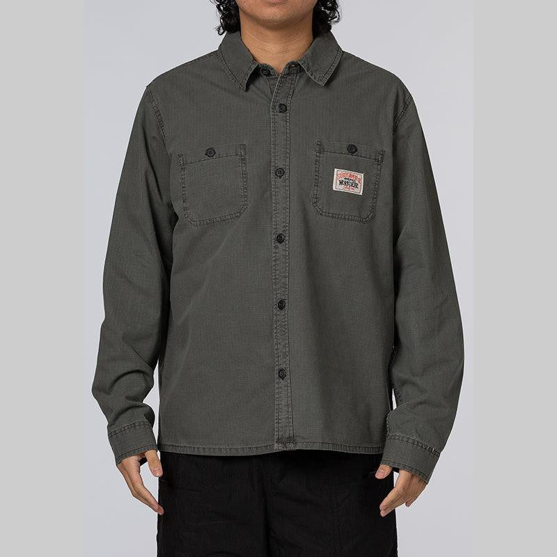 Rip Stop Authentic Work Shirt - Pigment Black - LOADED