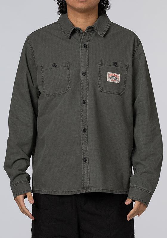 Rip Stop Authentic Work Shirt - Pigment Black - LOADED