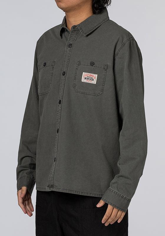 Rip Stop Authentic Work Shirt - Pigment Black - LOADED