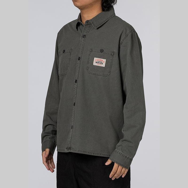 Rip Stop Authentic Work Shirt - Pigment Black - LOADED