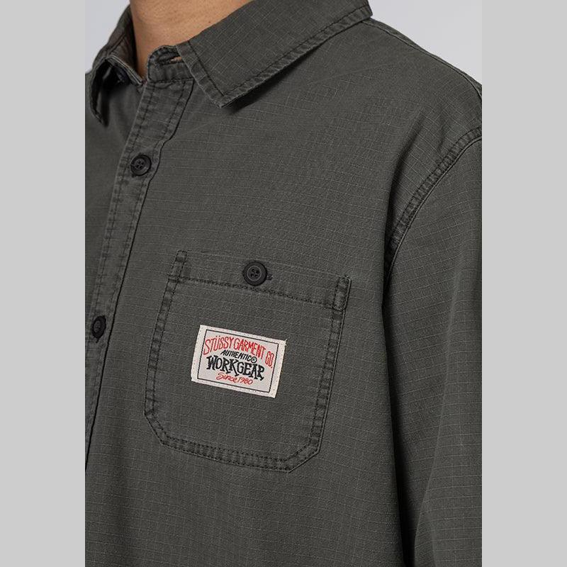 Rip Stop Authentic Work Shirt - Pigment Black - LOADED