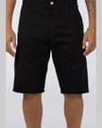 Ruck Single Knee Short - Black Stone Washed - LOADED