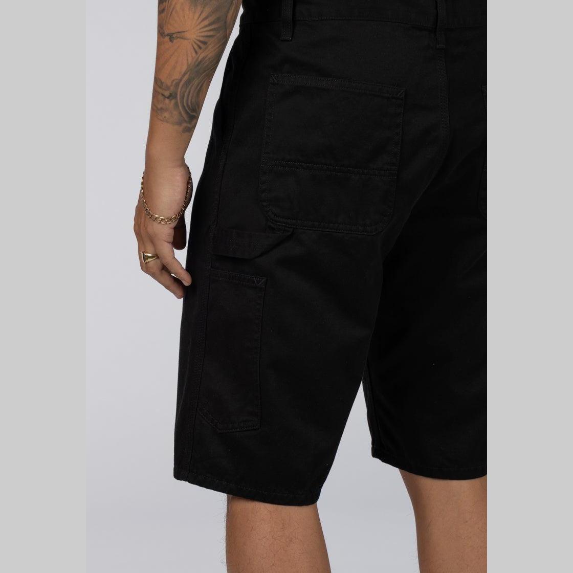 Ruck Single Knee Short - Black Stone Washed - LOADED