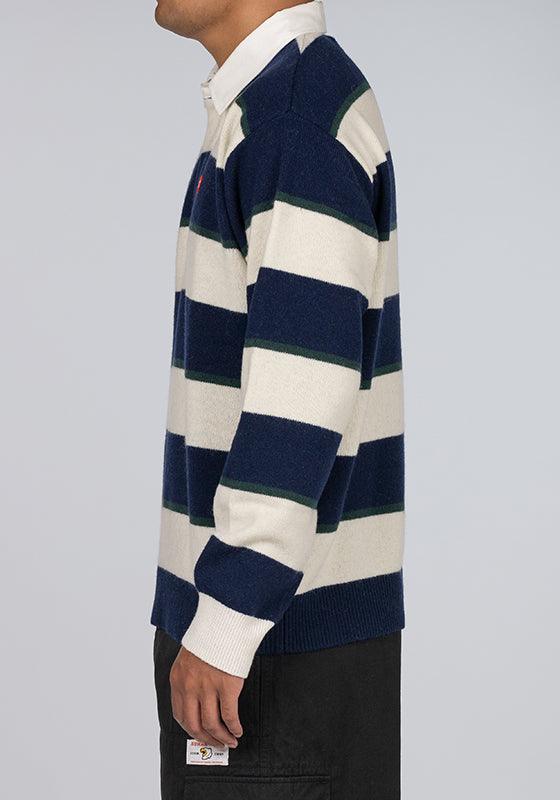 Rugby Knit Sweater - Navy - LOADED
