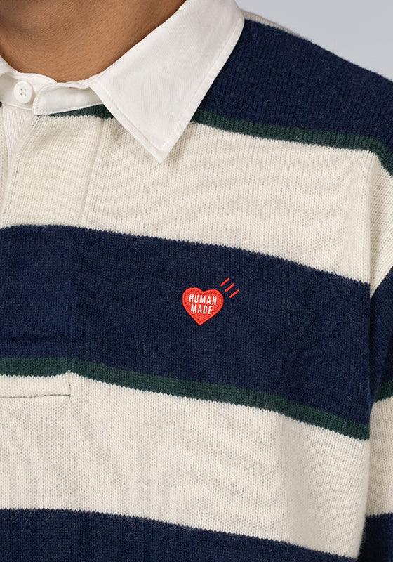 Rugby Knit Sweater - Navy - LOADED