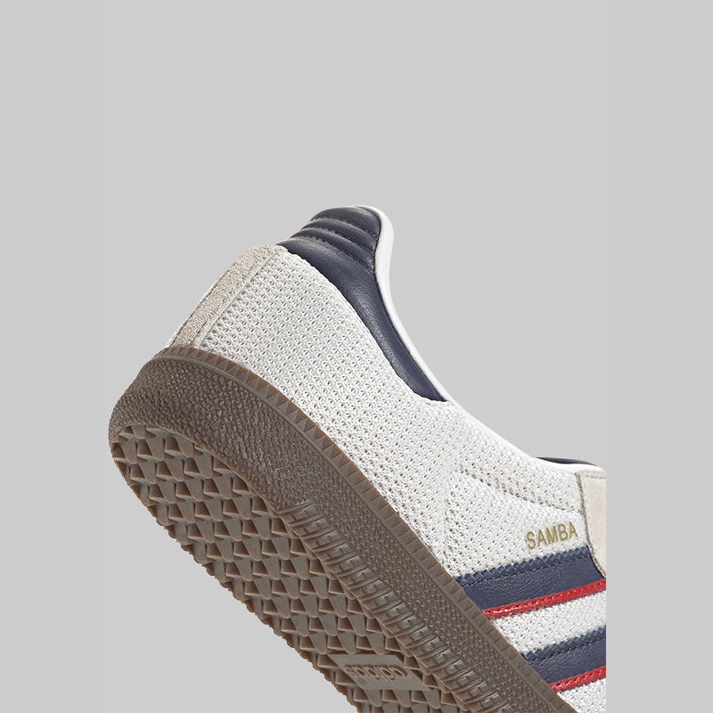 Samba LT - Crystal White/Dark Blue/Gum - LOADED