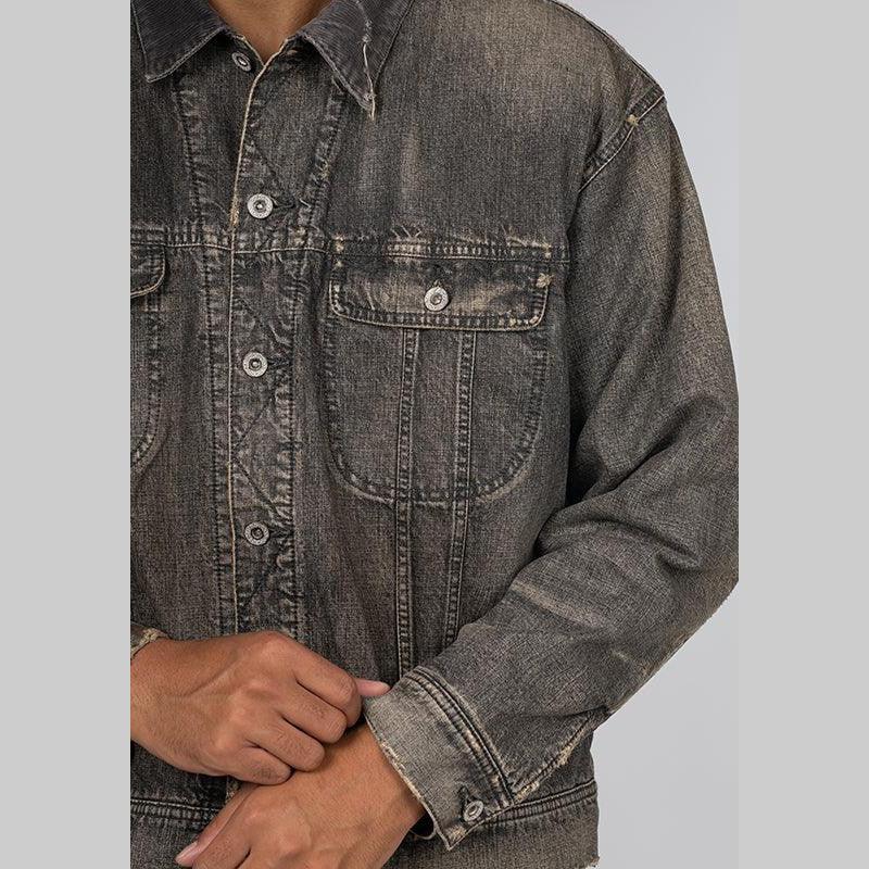 Savage Denim Lined Jacket - Black - LOADED