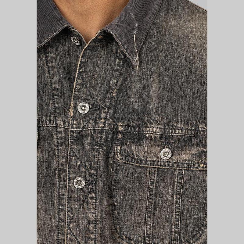 Savage Denim Lined Jacket - Black - LOADED